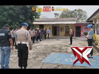Apel pagi anggota Polsek Baturaja Barat