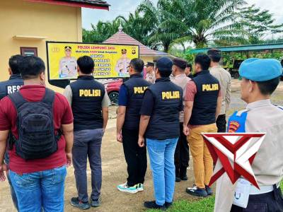 Giat Apel Bersama personil polsek Lempuing Jaya