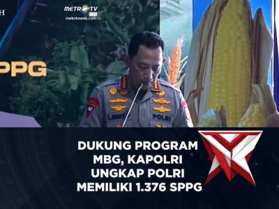 Dalam acara panen raya jagung serentak dan groundbreaking 10 gudang ketahanan pangan Polri