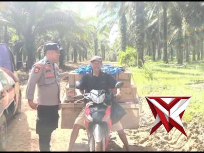 Bantuan sosial Polsek BMT dalam rangka HUT BHAYANGKARA KE-80