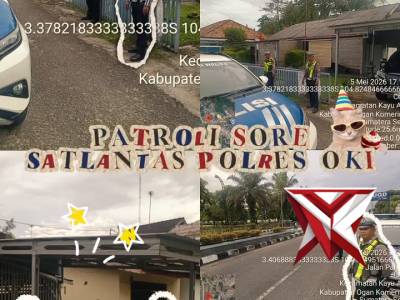 PATROLI SORE SATLANTAS POLRES OKI