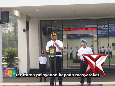 Kapolres Tangsel Pimpin Apel Pencanangan Jaga Jakarta Bersih dan Asri
