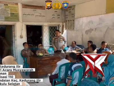 Kapolsek Kedurang Ilir Menghadiri Acara Musyawarah Pra Perencanaan Pembangunan Desa Penindaian