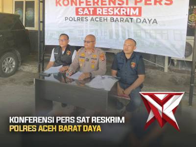 KONFERENSI PERS SAT RESKRIM POLRES ABDYA.