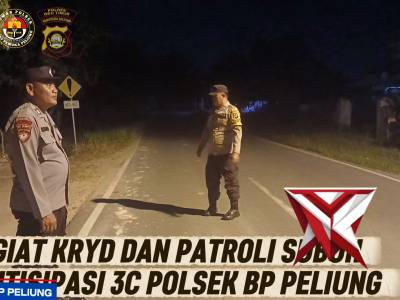 GIAT PATROLI SUBUH ANTISIPASI 3C POLSEK BP PELIUNG - PoliceTube