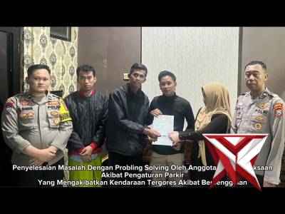 Penyelesaian Masalah Dengan Probling Solving Oleh Anggota Polsek Kraksaan Akibat Pengaturan Parkir Y