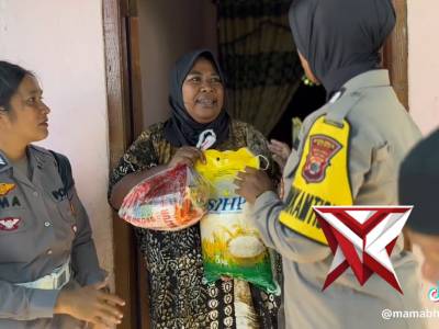Bhabinkamtibmas Namlea Peduli, Berbagi dengan warga desa binaan