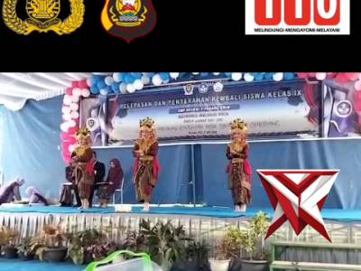 BS 15. Bhabinkamtibmas Hadiri Pelepasan Siswa Kelas IX SMPN 1 Panang Enim ?????