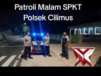 Patroli Malam SPKT Polsek Cilimus