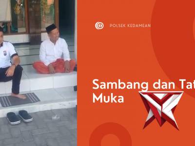 Kapolsek Kedamean Sambang dan Tatap Muka bersama Tokoh Agama Jalin Kedekatan