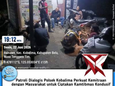Patroli Dialogis Polsek Kobalima Perkuat Kemitraan dengan Masyarakat untuk Ciptakan Kamtibmas