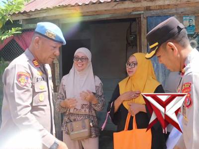 Anjangsana & Bantuan Sosial Hari Bhayangkara Ke 80 Tahun 2026 Polres Bau Bau