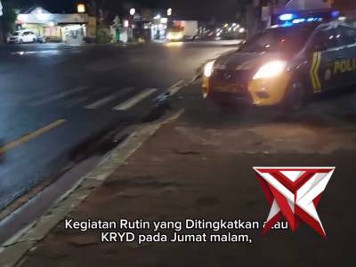 Patroli Polsek Jajaran Polresta Yogyakarta Gelar Patroli KRYD Hingga Pagi - PoliceTube