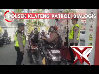 Polsek Klateng melaksanakan patroli wilayah