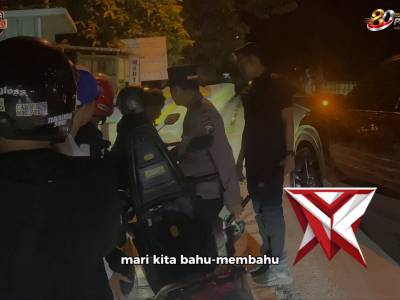 Kapolres Ngawi turun langsung memimpin patroli dan pengamanan pengesahan warga baru perguruan silat