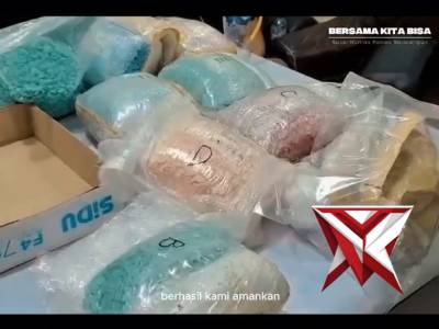 POLRES SAROLANTGUN BERHASIL MENGGAGALKAN 53 RIBU BUTIR EKSTASI DAN 897 ETOMIDATE VAPE