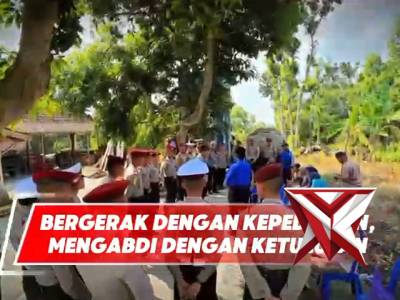 Dalam Rangka Menyambut HUT Bhayangkara Ke 80th Taruna AKPOL Tingkat I Melaksanakan Bakti Sosial