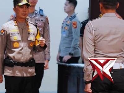 Polda Sumsel menggelar Upacara Pemuliaan Nilai Tribrata dan Pencucian Pataka Atidhira Wira Bhakti