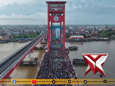 Marching Band Athidira Wira Bakti Polda Sumsel, Polisi Cilik  dan Duta Lantas Meriahkan