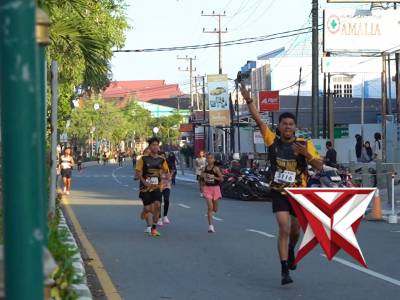 Fun Run Polres Bontnag dalam rangka HUT Bhayangkara ke 80