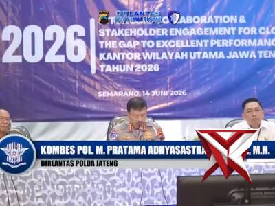 Dirlantas Polda Jateng Menghadiri Pembukaan Rakor Jasa Raharja Kanwil Jawa Tengah