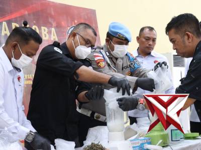 Polresta Banda Aceh Musnahkan 4 Kilogram Sabu dan 22 Kilogram Ganja