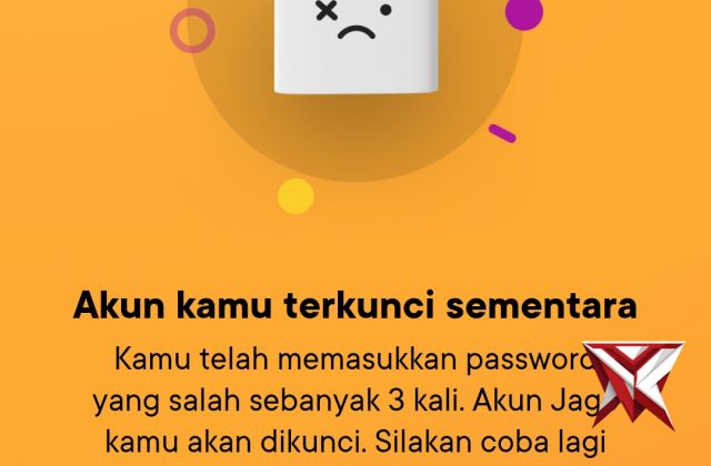 cara buka blokir bank Jago salah password 