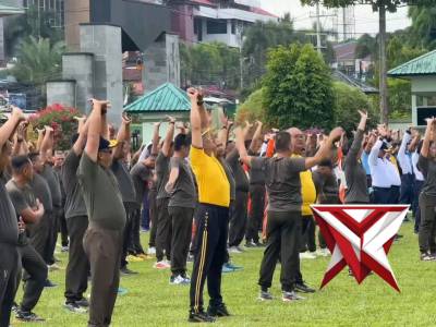 OLAHRAGA BERSAMA TNI-POLRI ??