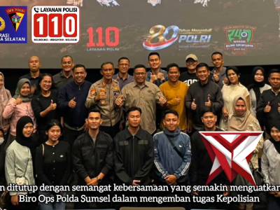 Kegiatan Nntn Bareng Biro Operasi Polda Sumsel *Tanah Runtuh*