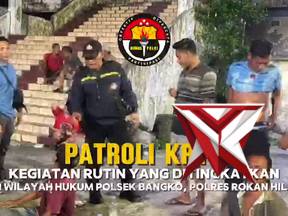 patroli kryd polsek bangko