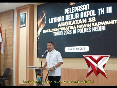 Kapolres Kediri Lepas Taruna Akpol Tingkat III Usai Jalani Latja

Masa latihan kerja (Latja) Taruna