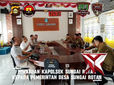 Giat Sambang Kapolsek Sungai Rotan ke Pemerintah Desa Sungai Rotan, Kec. Sungai Rotan