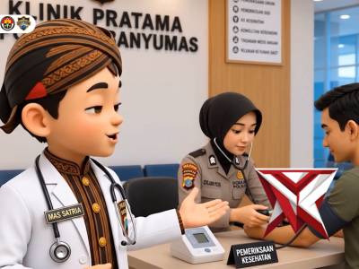 Polresta Banyumas bersinergi dengan Tenaga Kesehatan laksanakan skrining & tracing TB Paru