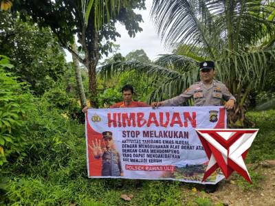 Himbauan stop aktivitas | PETI Polsek Rawas Ulu