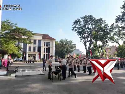 Kapolda Jambi Pimpin Upacara Serah Terima Jabatan Pejabat Utama dan Kapolres Jajaran