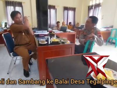 Patroli dan Sambang ke Balai Desa Tegalpingen