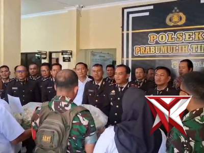 Syukuran Hari Bhayangkara ke 80 polsek Prabumulih Timur dengan Forkompimda Kecamatan Prabumulih timu