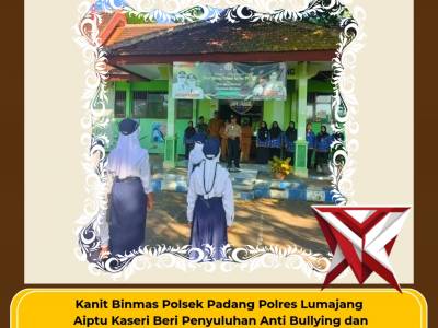 Police Go To School, Bhabinkamtibmas Polsek Padang jadi Irup Upacara Bendera