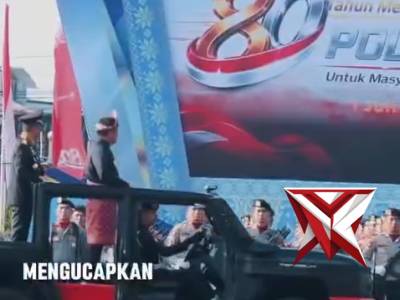 Polda Sumsel menggelar Upacara Peringatan Hari Bhayangkara ke-80