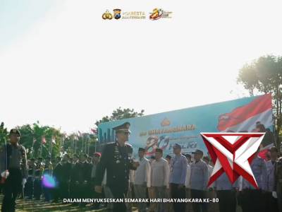 Semarak Upacara Hari Bhayangkara ke-80 Polresta Banyuwangi &ndash; Polri Untuk Masyarakat!