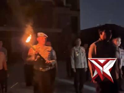 Apel Renungan Suci Dalam Rangka Hari Bhayangkara ke 80 Polres Blora