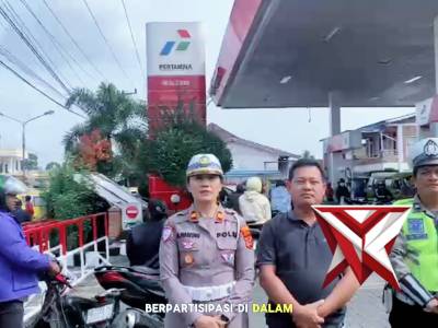 Polres Dairi Kawal Distribusi BBM dan Atur Arus Lalu Lintas, Pastikan Pasokan Aman
