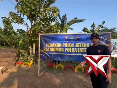 Satbrimob Polda Jateng Terus Melaksanakan Gerakan Polda Jateng Asri Pengurangan Sampah
