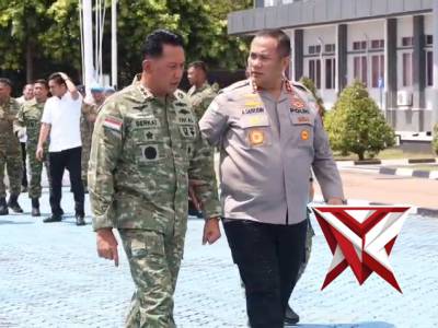 KAPOLDA KEPRI MELAKSANAKAN KUNJUNGAN SILATURAHMI KE MAKODAERAL IV, PERKUAT SINERGI TNI-POLRI
