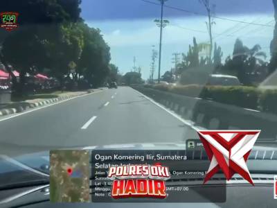 Patroli pagi satlantas Polres oki