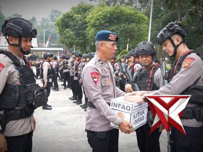 Batalyon A Pelopor Satbrimob Polda Sumsel melaksanakan kegiatan Infaq Rabu Berkah