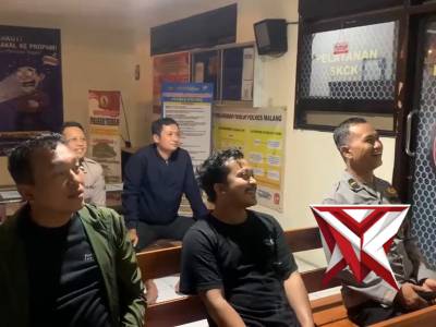 Nobar Piala Dunia Polsek Turen Polres Malang