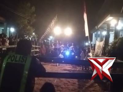 Laksanakan Pengamanan Kegiatan Masyarakat Bantengan di Desa Sidoluhur Kec. Lawang