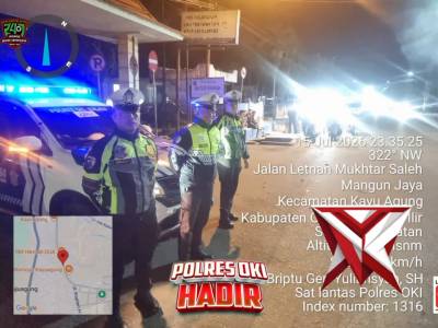 PATROLI MALAM SAT LANTAS POLRES OKI