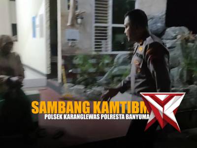 Kapolsek Karanglewas melaksanakan Sambang Kamtibmas.